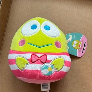 Hello Kitty Green and Pink Stuffed Animal